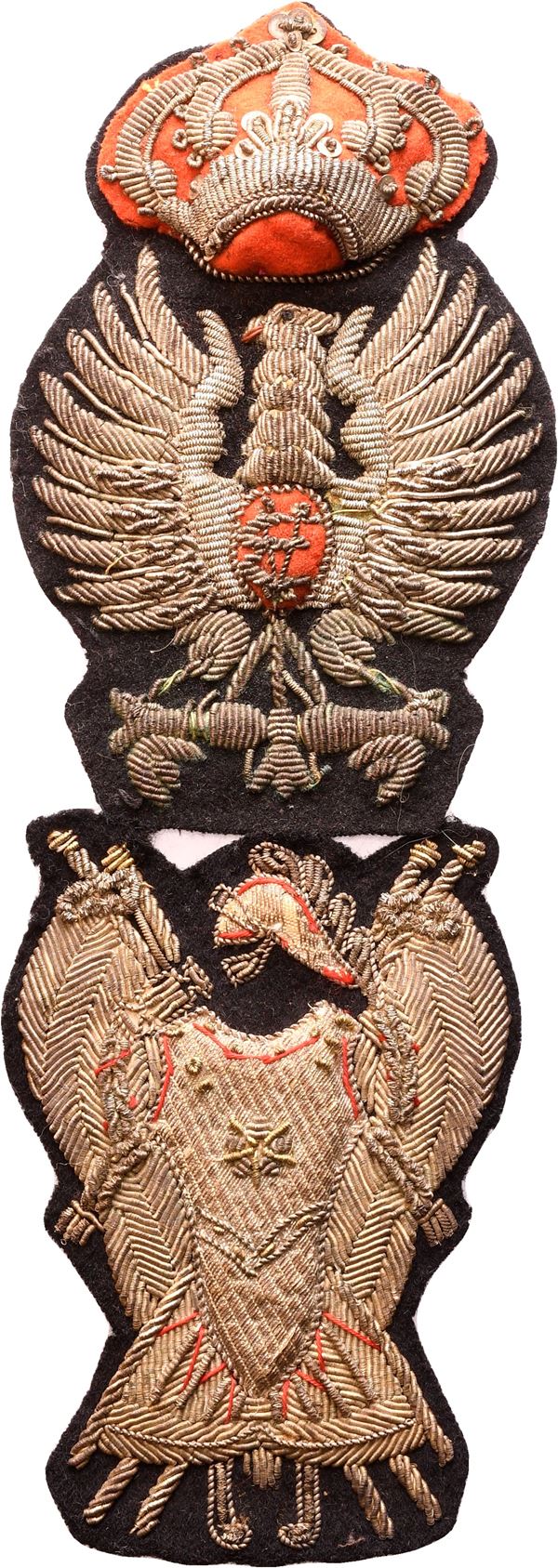 Lot of two Cuirassier friezes