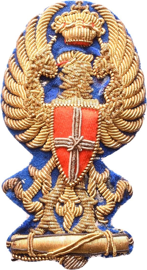Cap decoration for a Royal Household official