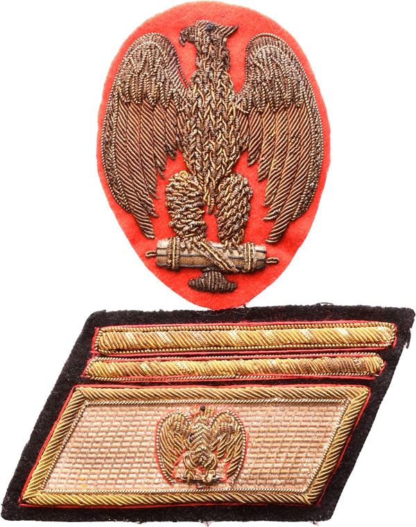 Lieutenant General MVSN, lot of eagle and rank for fez