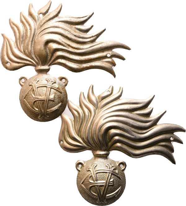 CCRR, lot of two metal friezes