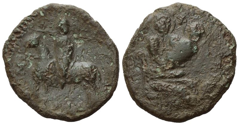 Mileto. Ruggero i Gran Conte (1085-1101). Trifollaro. Mir 497; Cu; 10,17 Gr; Raro. Segnetti Mb