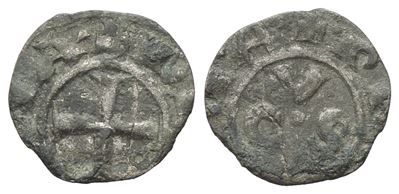 Ancona. Repubblica (sec. XIII-XIV). Denaro. Ag. Cni 15. 0,36 Gr. Mb
