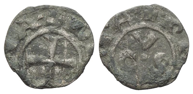 Ancona. Repubblica (sec. XIII-XIV). Denaro. Ag. Cni 15. 0,36 Gr. Mb