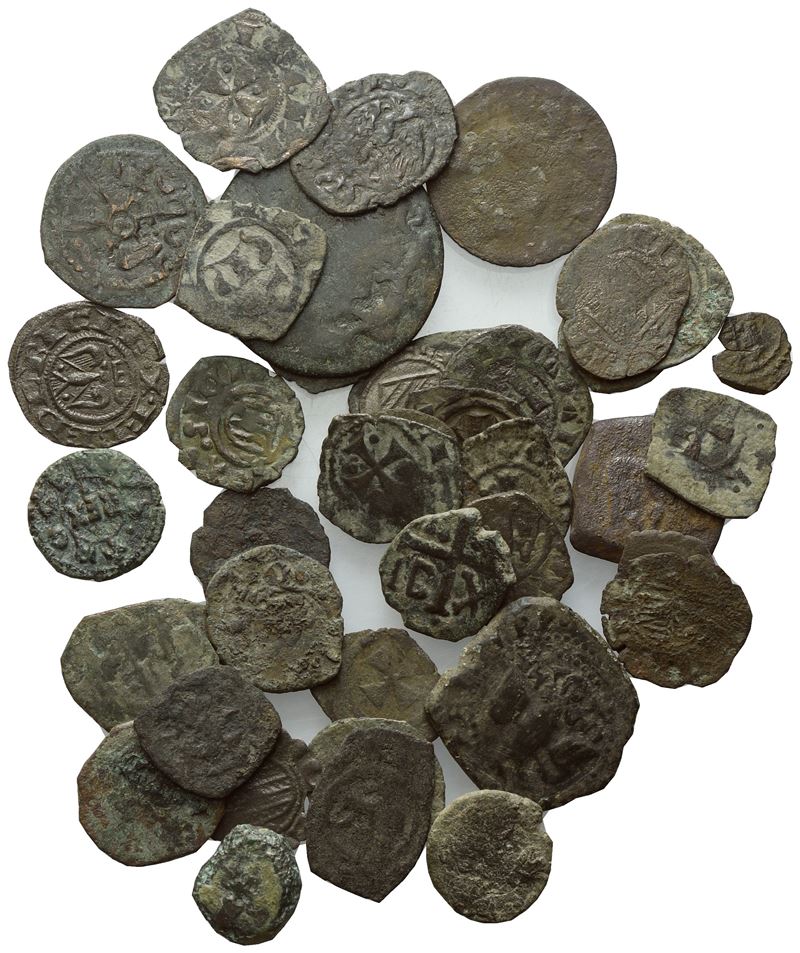 Messina. Regno di Sicilia. Interessante Lotto Composto da 40 Monete Normanne, Sveve, Vicereame. N...