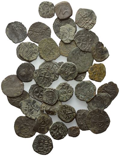 Messina. Regno di Sicilia. Interessante Lotto Composto da 40 Monete Normanne, Sveve, Vicereame. N...
