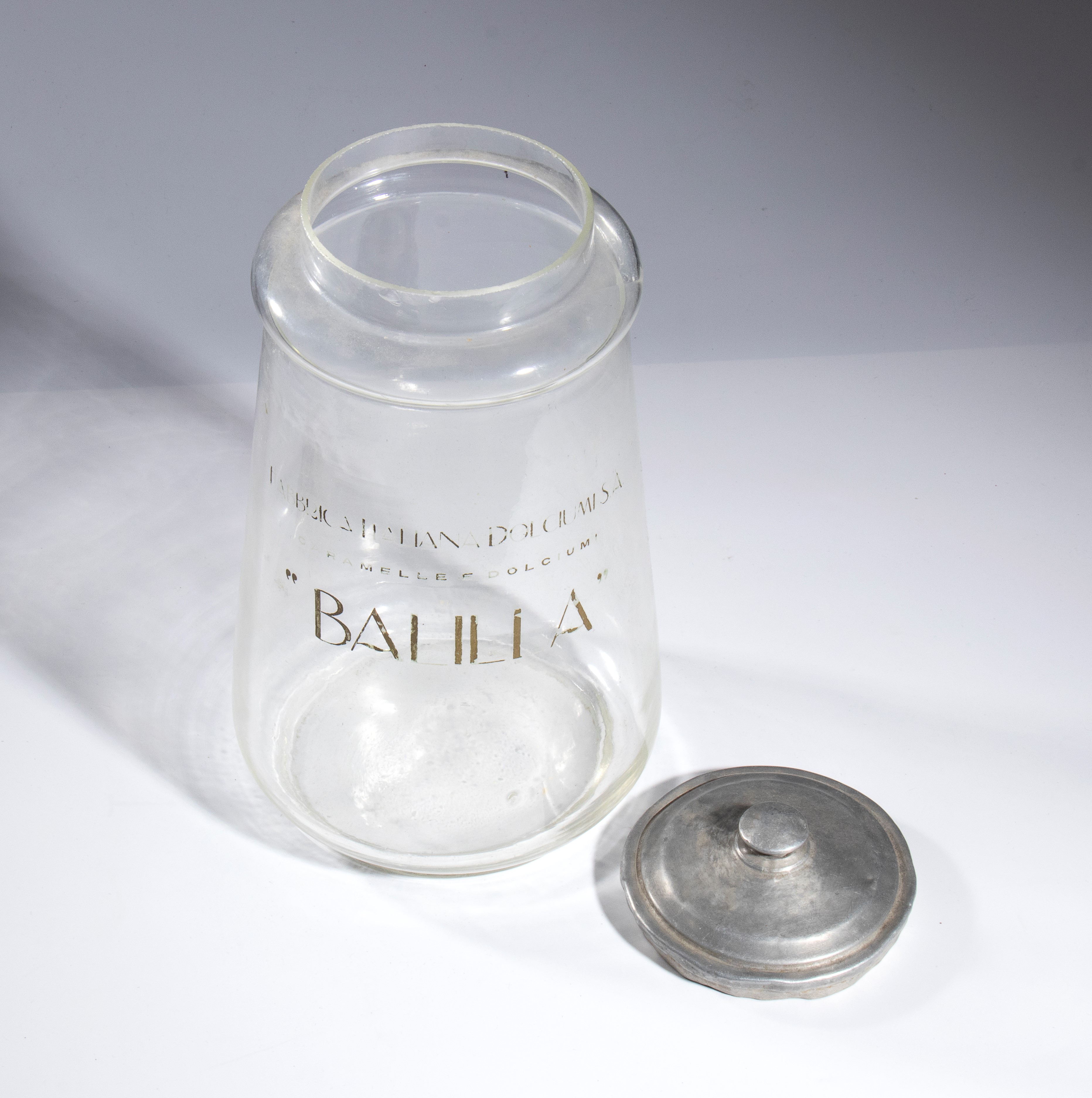 Balilla Vaso in Vetro Pubblicitario