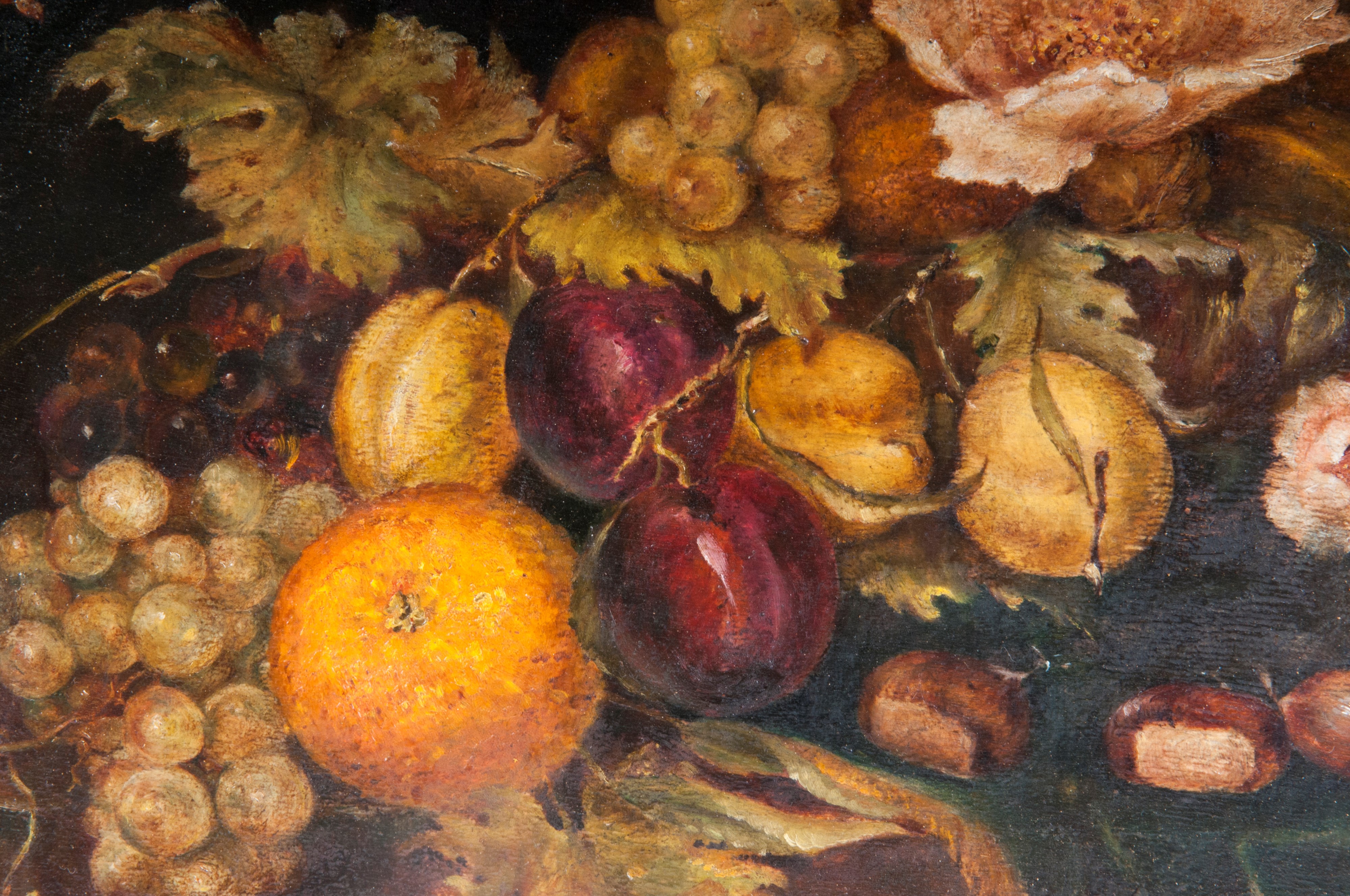 Ritratto di due nature morte, dipinti ad olio su tavola