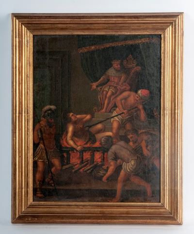 Artista Romano, Santo Martire, dipinto ad olio su tela
