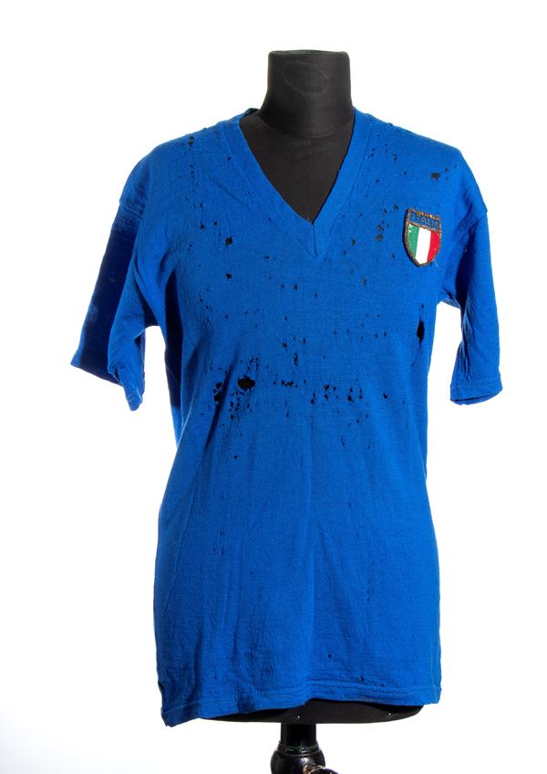Nazionale Italiana Calcio - Maglia azzurra - anni '960