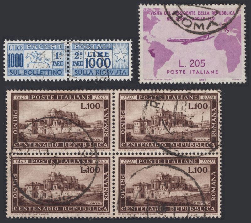 Repubblica Italiana, Insieme di collezioni postali multiple dal 1945