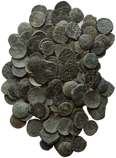 Messina. Regno di Sicilia. Grande Lotto Composto da 148 Monete Medievali. Nominali, Metalli e Con...