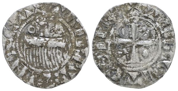 ROMA. Senato Romano. 1347. Denaro provisino. Mi; 0,4gr; MB