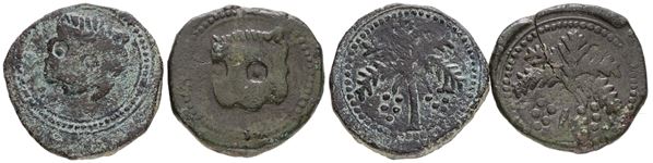 MESSINA. REGNO DI SICILIA. Guglielmo II (1166-1189). lotto di 2 trifollari. Cu; conservazioni varie.