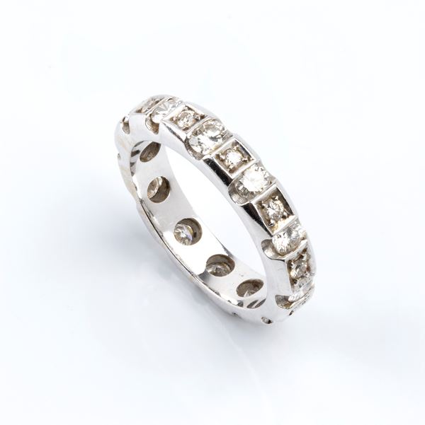 Gold diamond Eternity ring