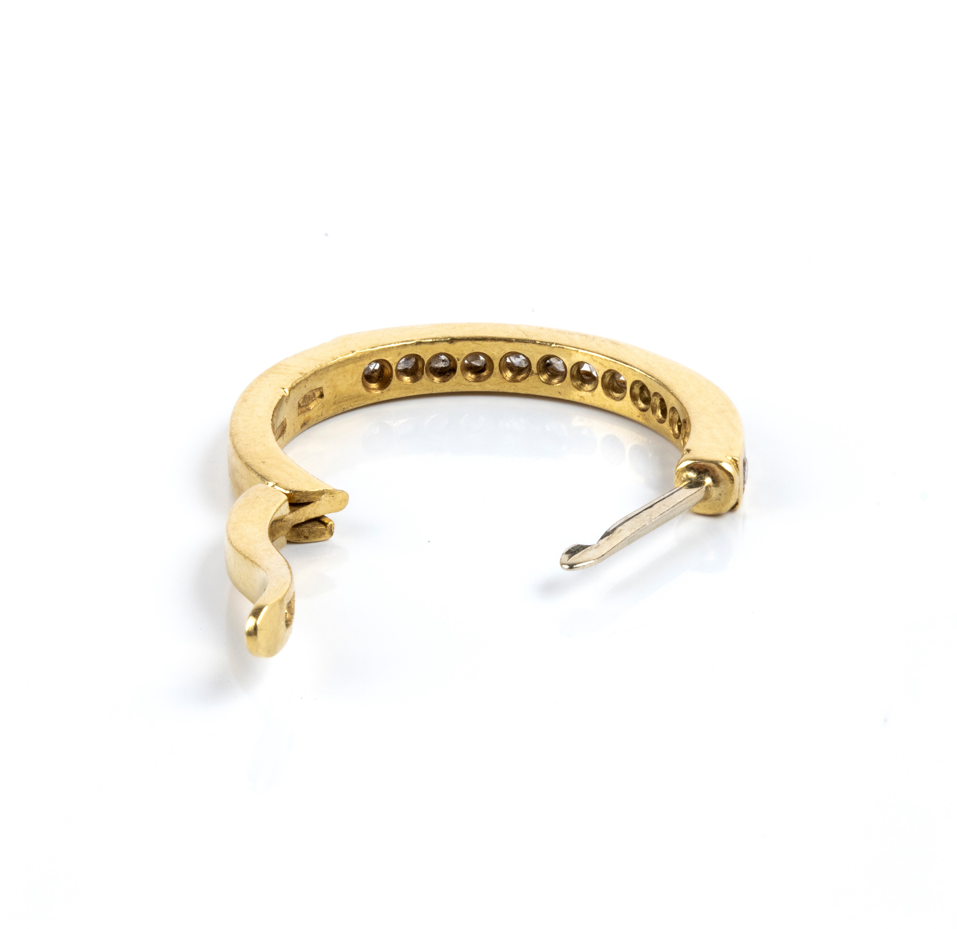 Orecchini, oro 18k con diamanti e perle coltivate d’acqua salata