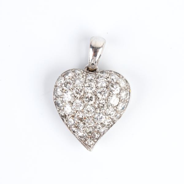 Diamond gold pendant
