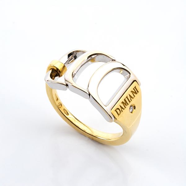 DAMIANI - Anello in oro giallo con diamanti
