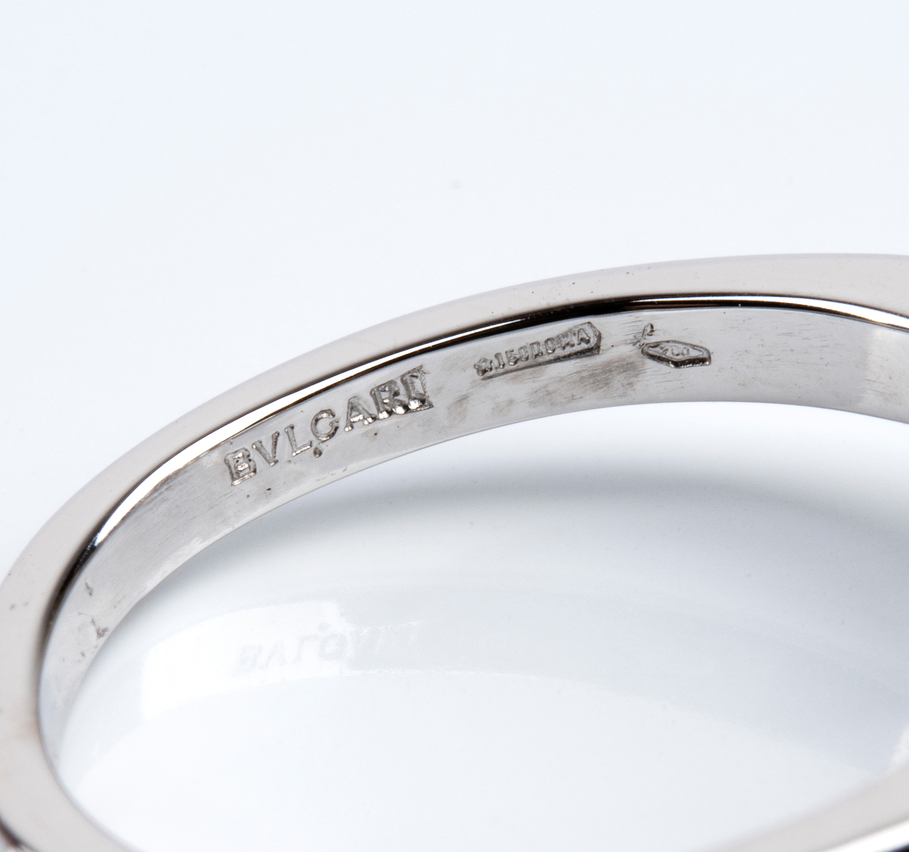 Bulgari - Anello in oro bianco 18k con diamanti