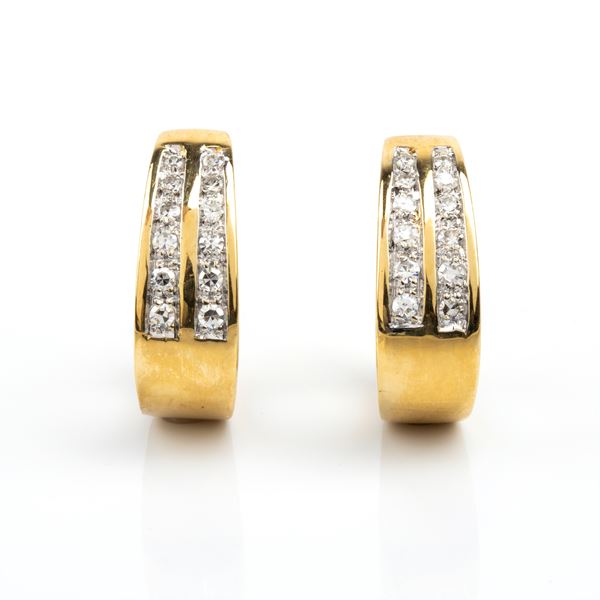 Orecchini in oro e diamanti