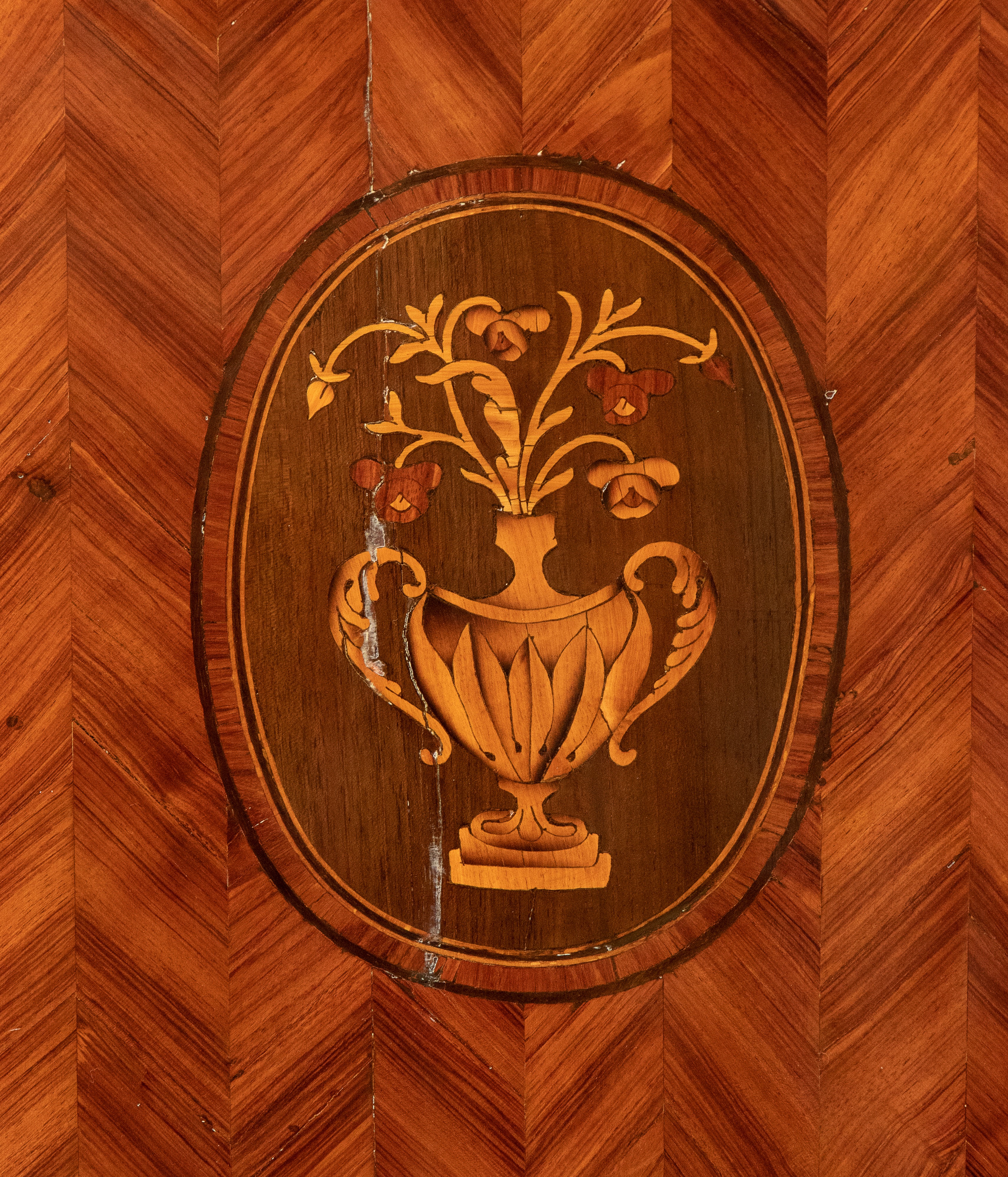 Comò neoclassico intarsiato, Napoli XVIII secolo