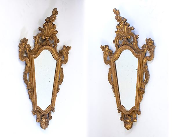 Coppia di specchiere in stile rococò