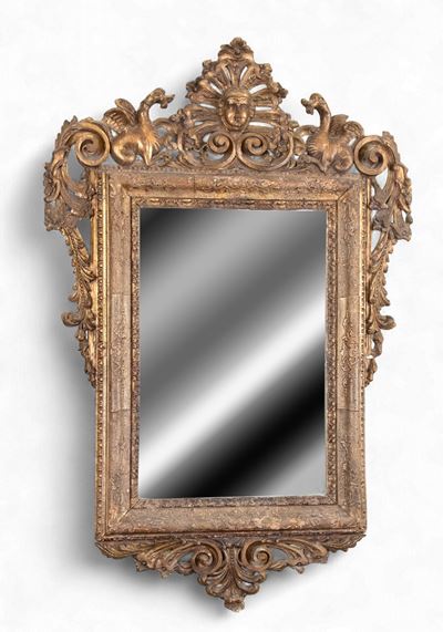 Specchiera italiana dorata, Luigi XV, XVIII secolo