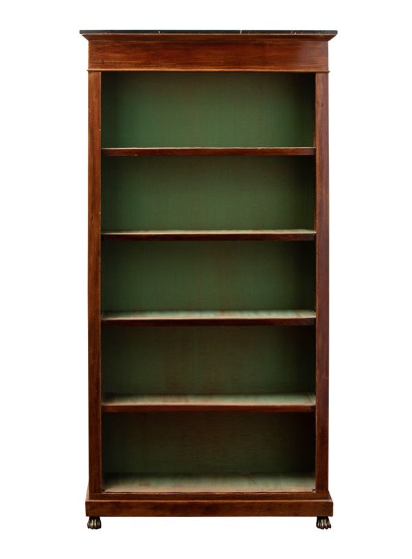 Libreria a giorno in mogano, Impero 