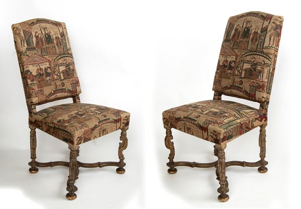 Coppia di poltrone venete Luigi XVI