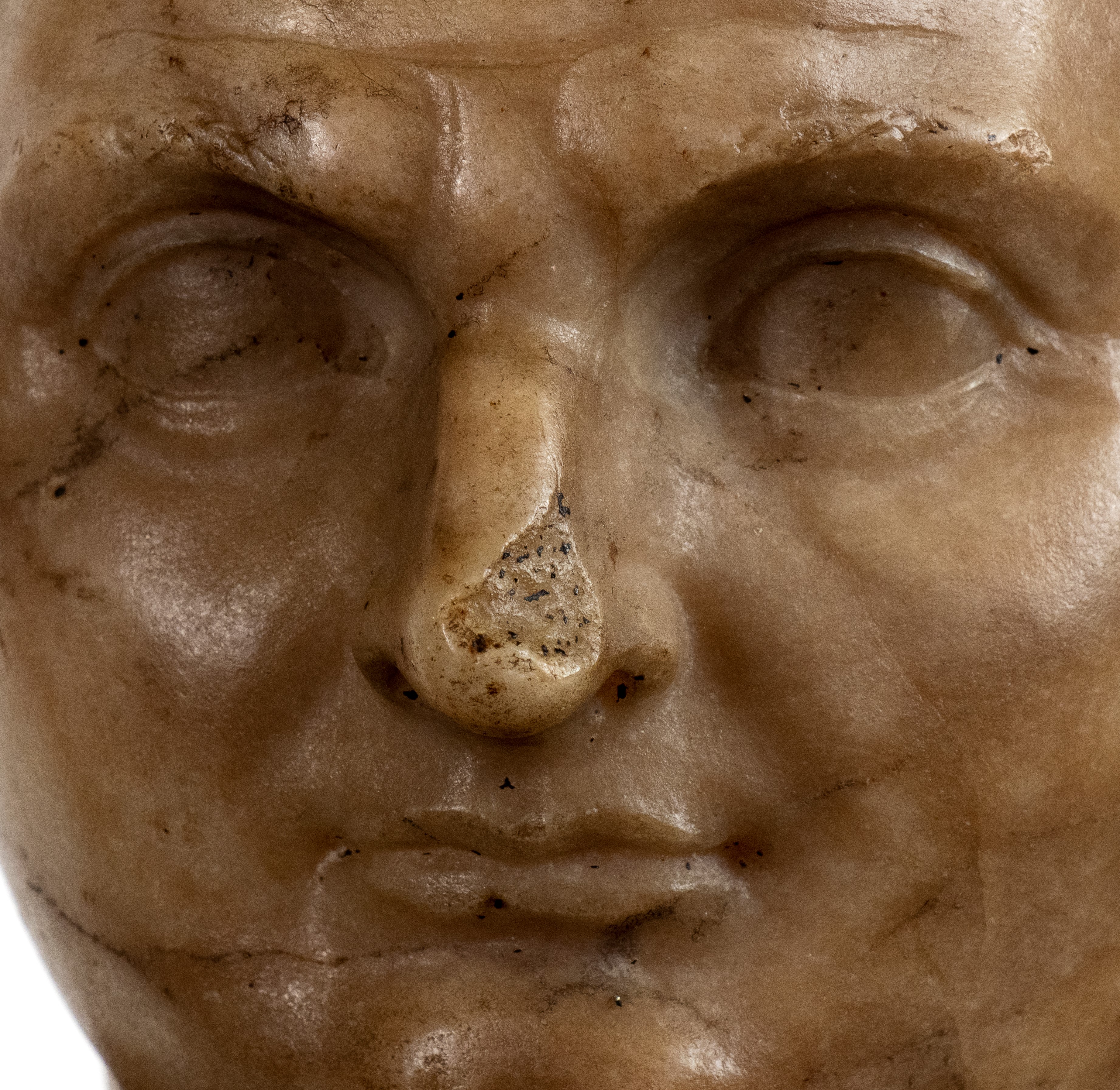 Busto di imperatore romano in marmo giallo antico, Roma, primo quarto del XVIII secolo