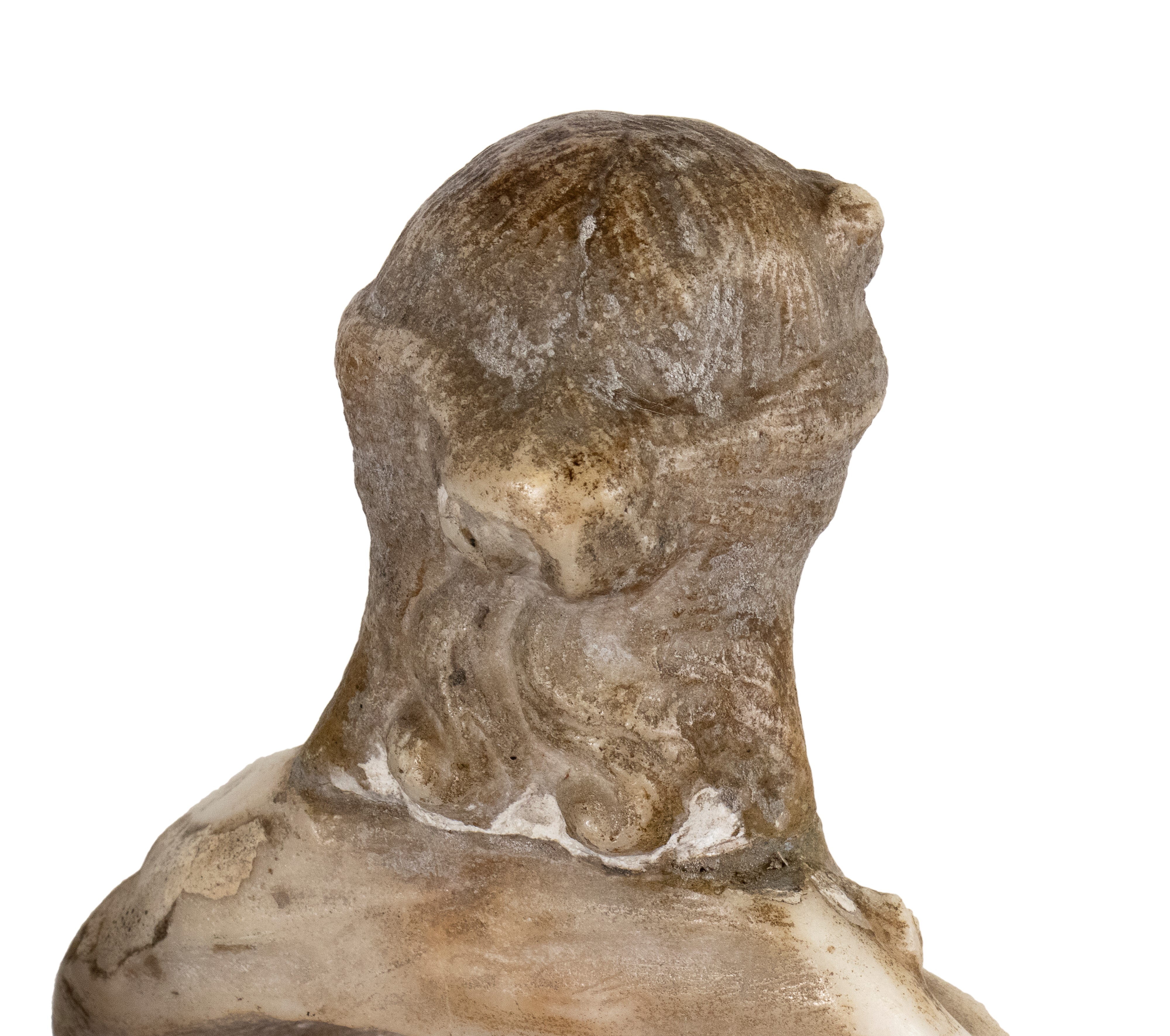 Busto femminile in marmo bianco, Italia centrale, XIX secolo