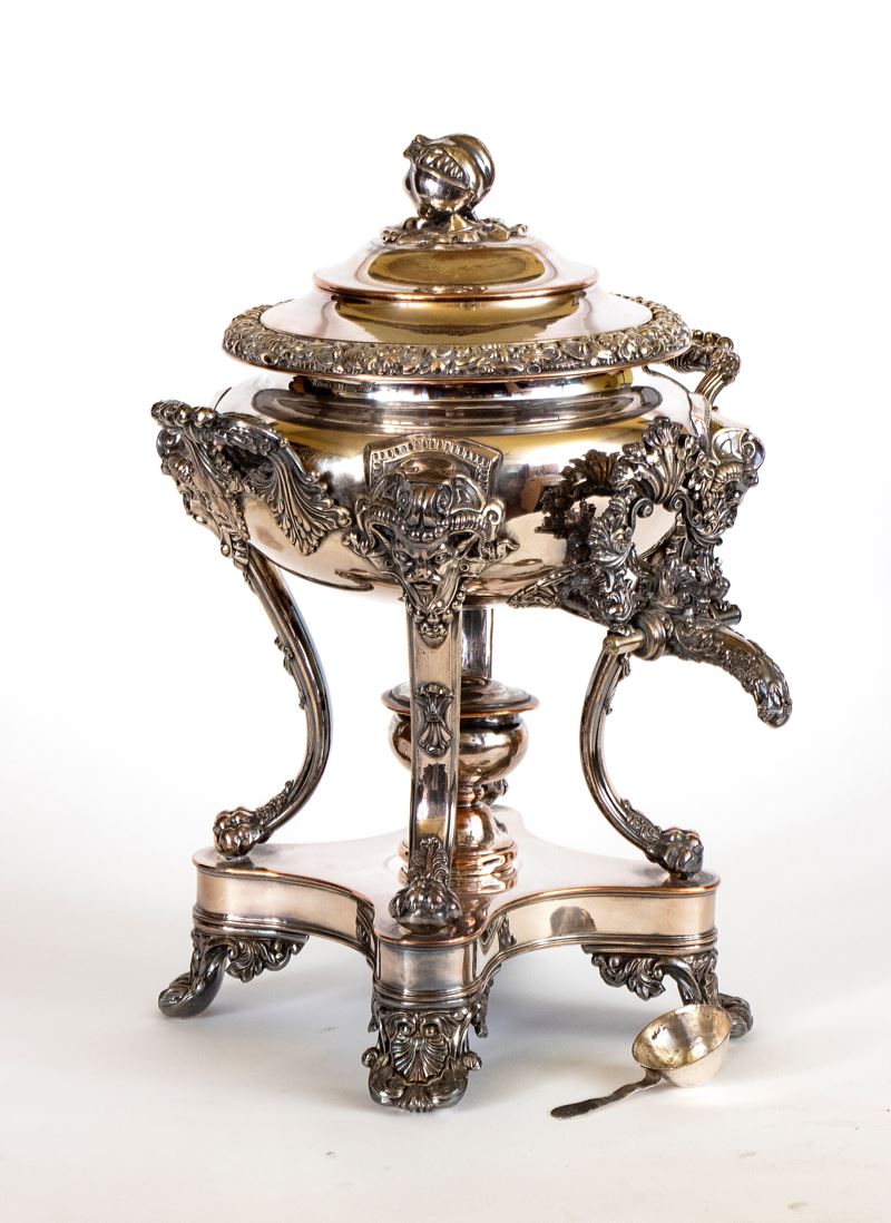 Samovar in Old Sheffield, inizi del XIX secolo