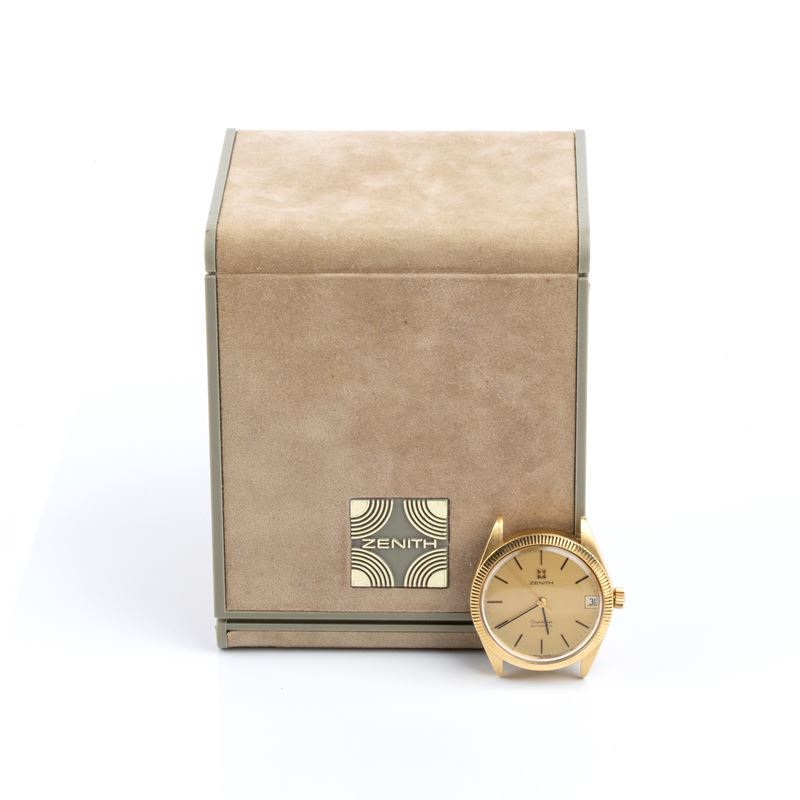 Zenith - Orologio da polso in oro 18k con movimento automatico Cal. 2572, anni ’80