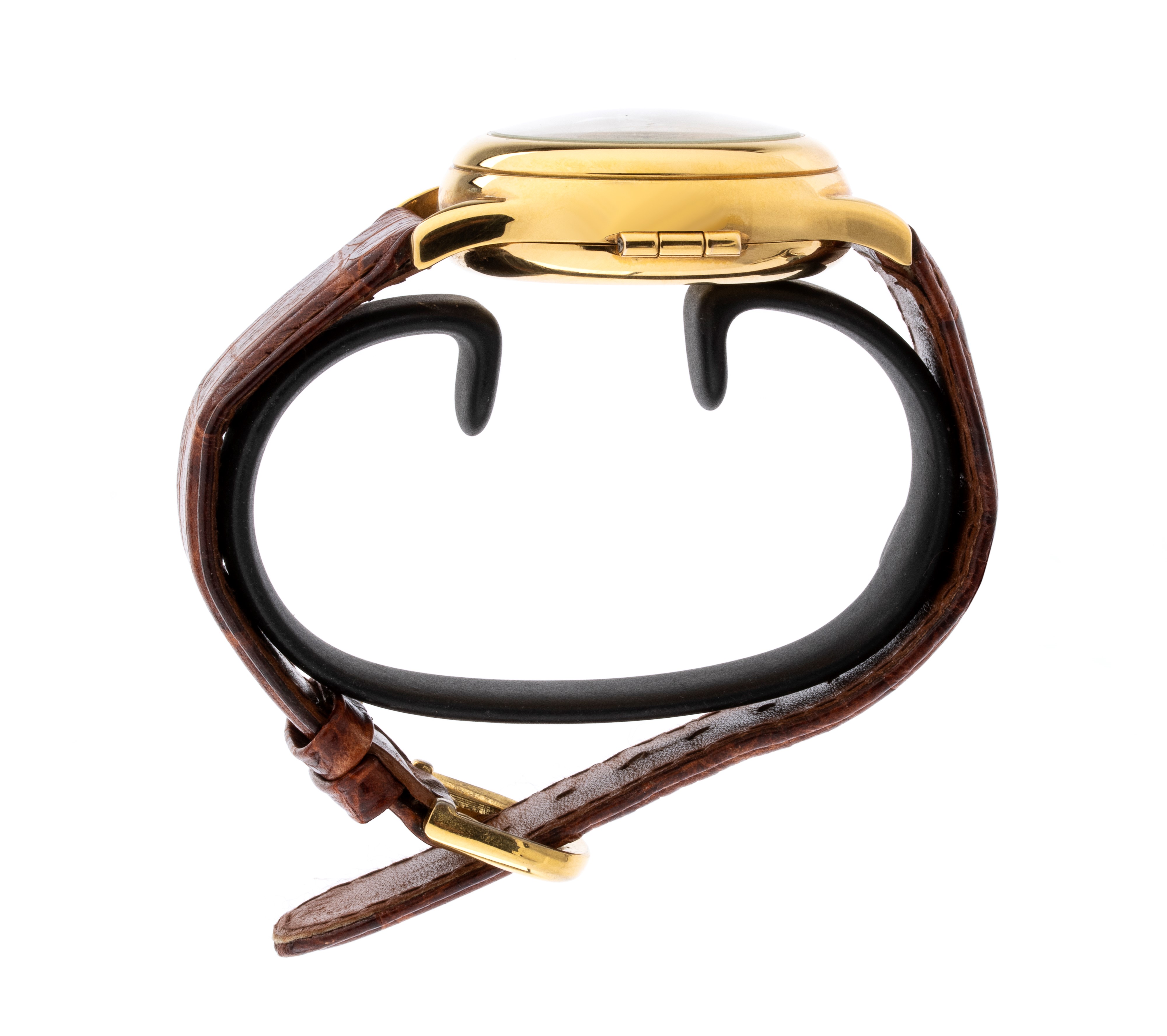 Lisandre - Orologio da polso cronografo con movimento manuale e cassa in metallo dorato