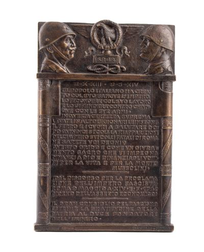 Mussoliniana, Ventennio, Piastra Dell'impero