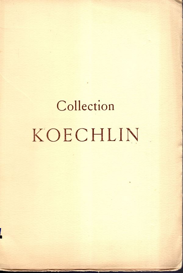 BOURGEY Etienne – Paris 15/19-Mai.1925. Collection Emile Koechlin. Monnaies francaises et entrangeres. Series de la Revolution & de l’Empire, monnaies du systeme decimal. Monnaies & medailles Alsaciennes. Medailles du tir. pp. 56, nn. 1219, tavole 8. Legatura ed, interno ottimo stato.  Rossi, 1855. raro