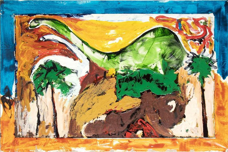 Mario Schifano - Senza titolo (1993), smalto e acrilico su tela