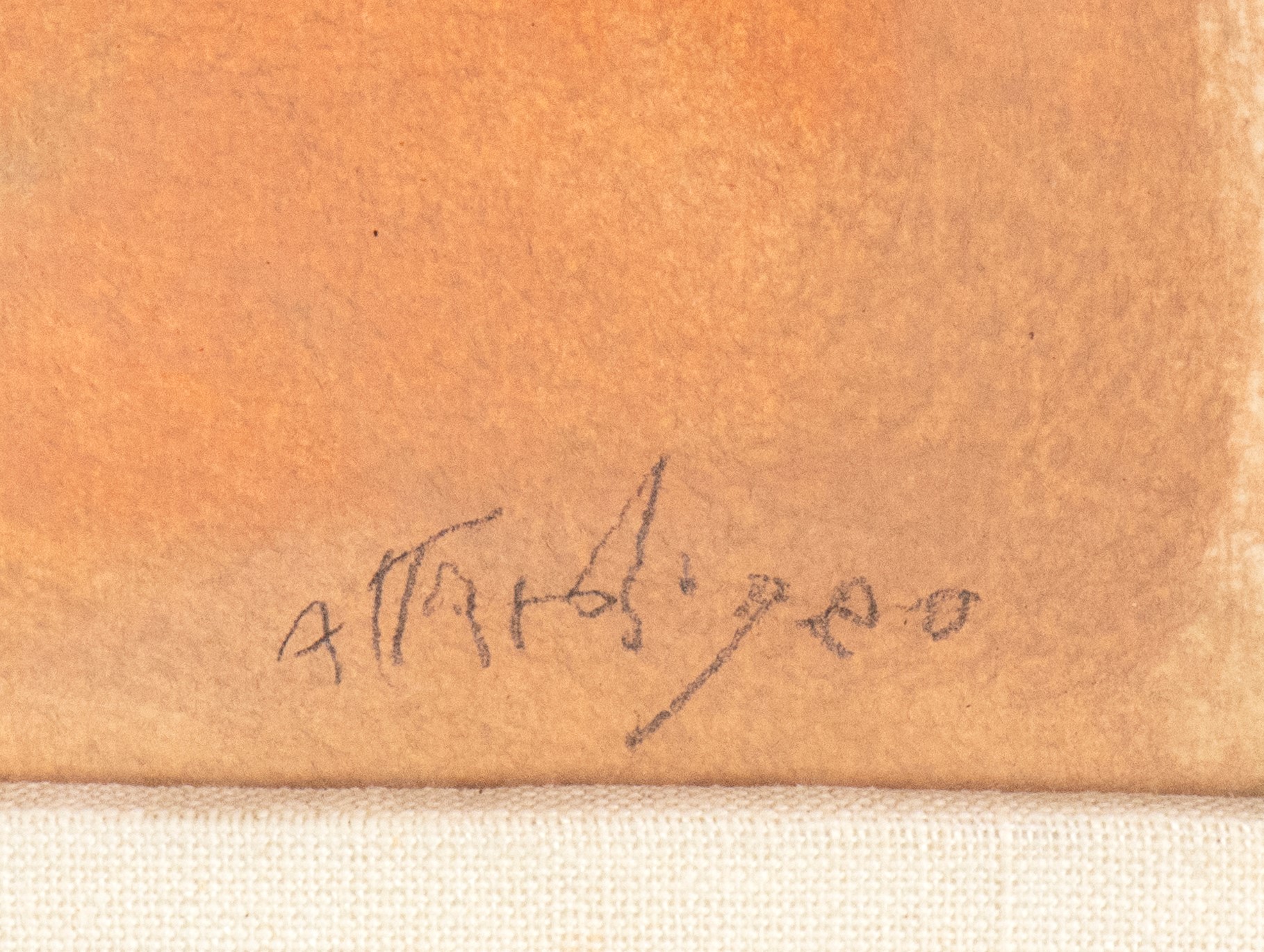 Ugo Attardi - Voleva con eleganza, tempera su carta applicata su tela