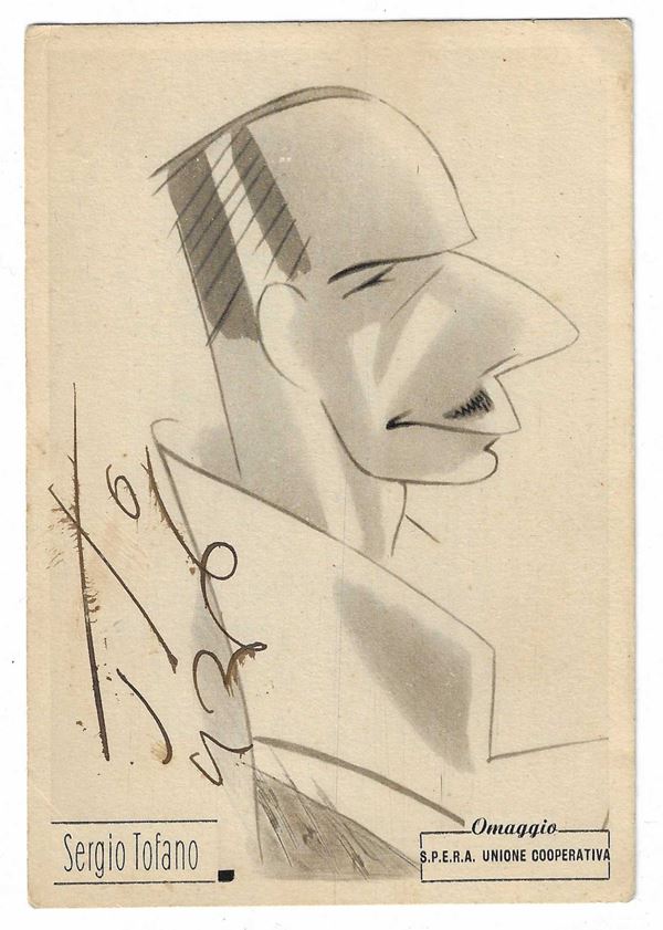 Tofano, Sergio - STO cartolina autografata