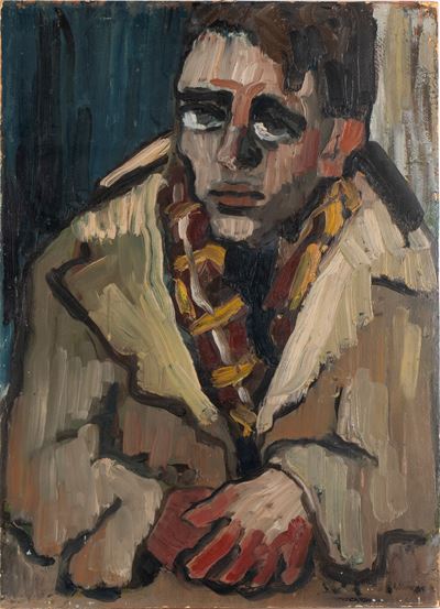 Ritratto maschile, olio su tela