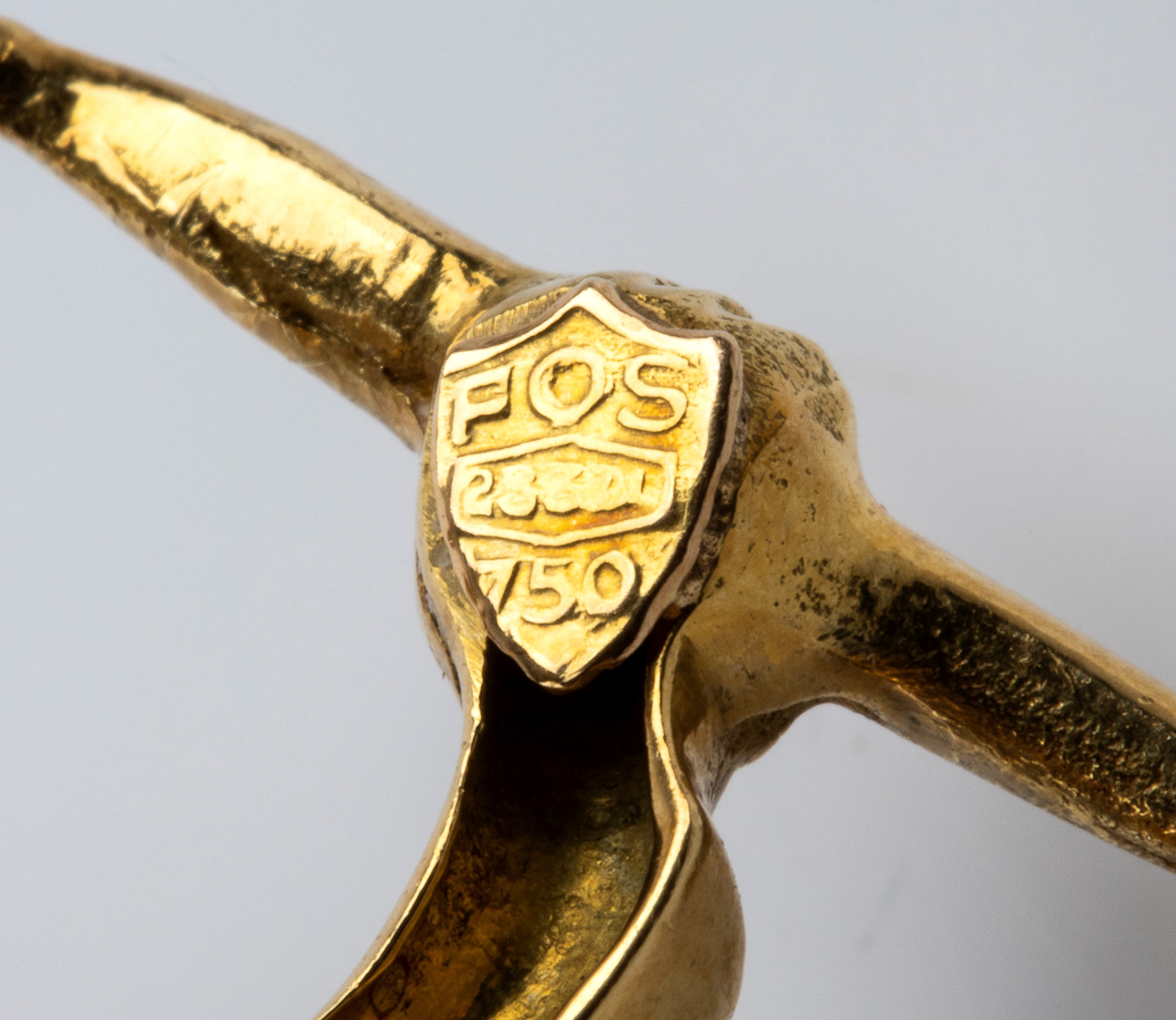 Fos - Spilla Arlecchino danzante in oro giallo 18k con smalti