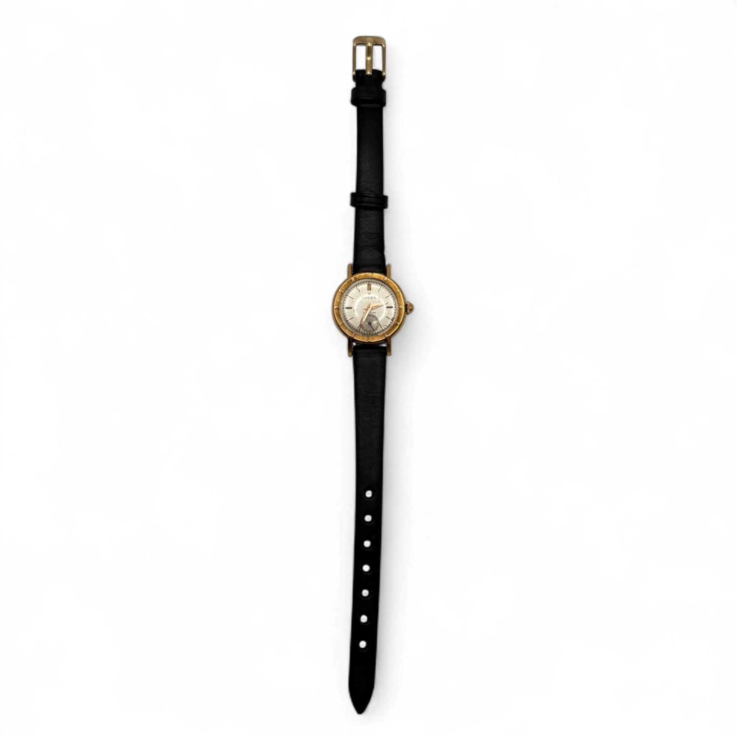 Rolex - Orologio Lady da polso in oro giallo 18k con quadrante argenté (anni '40-'50)