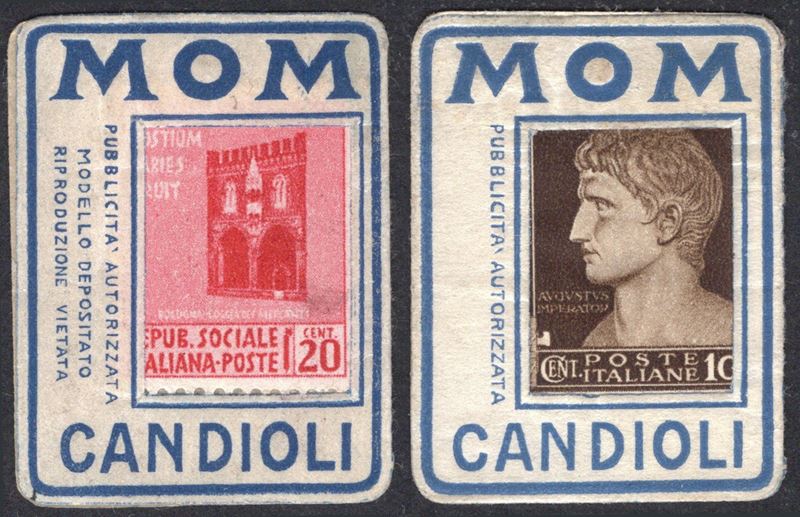 Candioli, Gettoni di Necessità - 20 e 10 centesimi del 1943