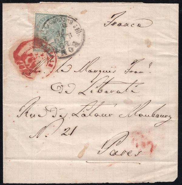 Regno - Storia Postale, quattro interessanti fascette complete + un giornale