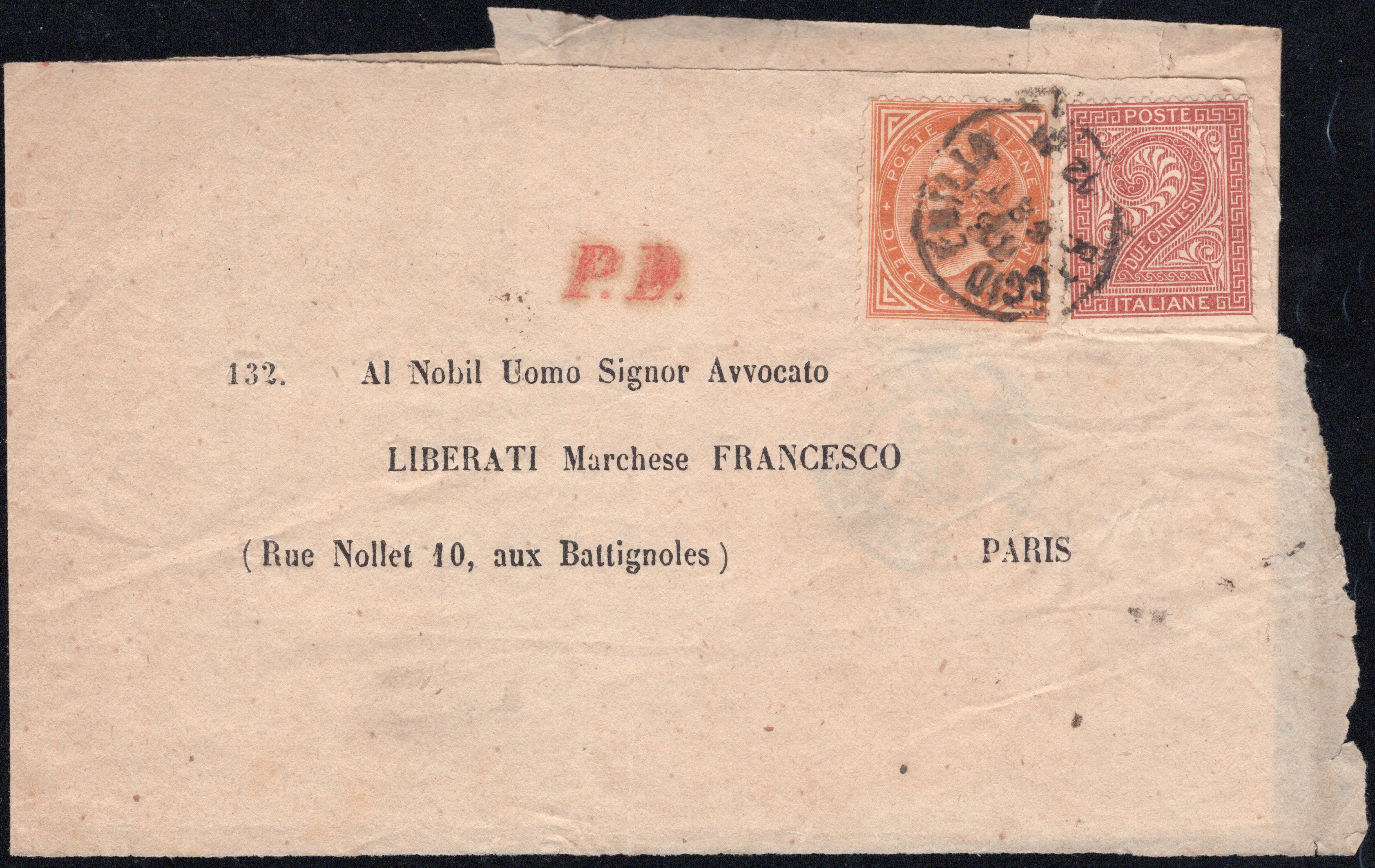 Regno, Storia Postale - Quattro fascette complete affrancate con valori De La Rue e un giornale