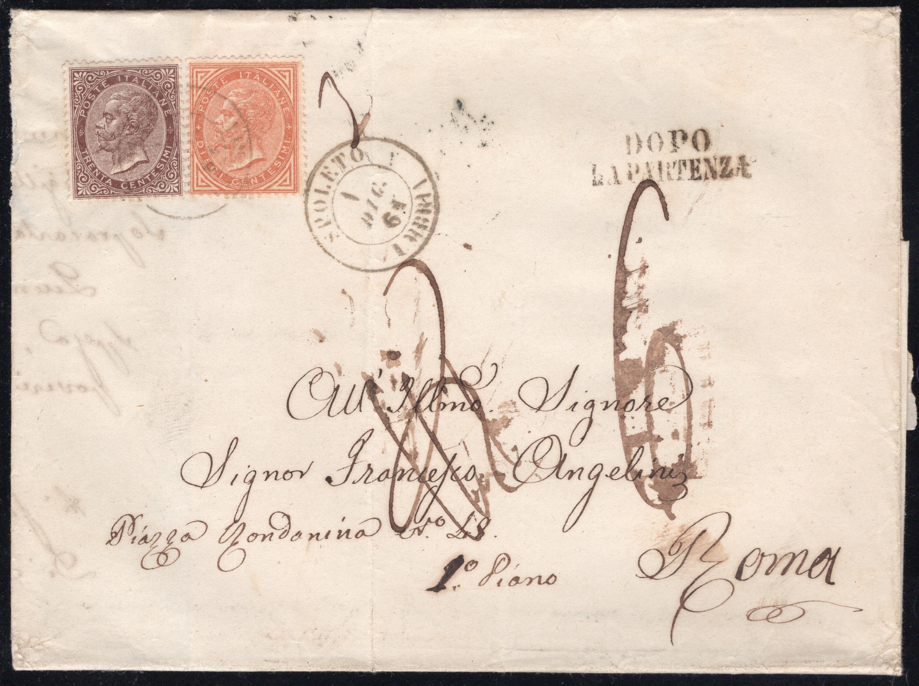 Regno, Storia Postale - Quattro interessanti buste del 1863