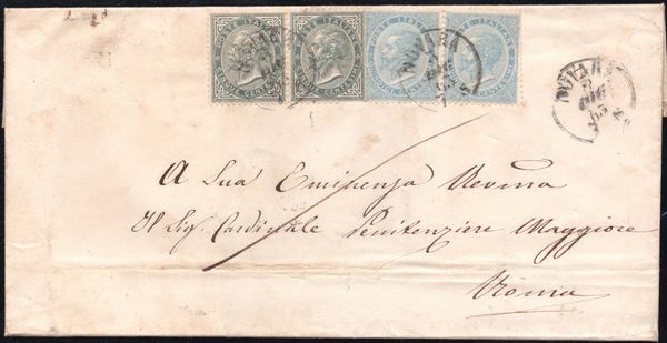 Regno - Storia Postale, 03.12.1863, terzo giorno d'uso della DLR