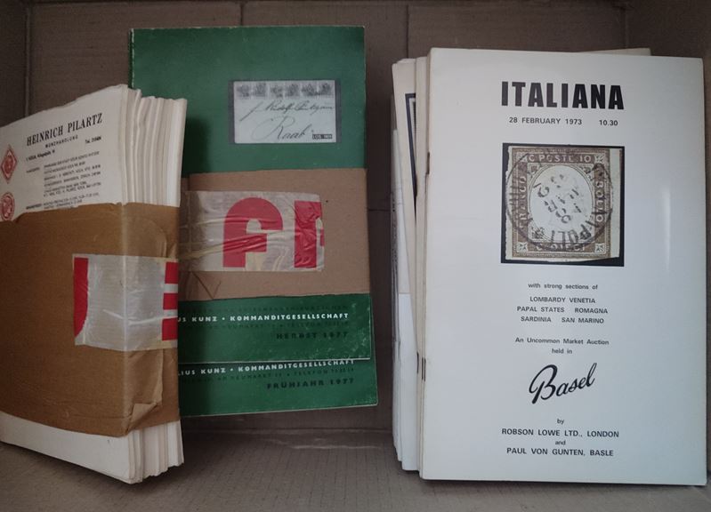 Collezione di cataloghi d'asta europei: Basel, Kunz, Pilartz (1960-1977)