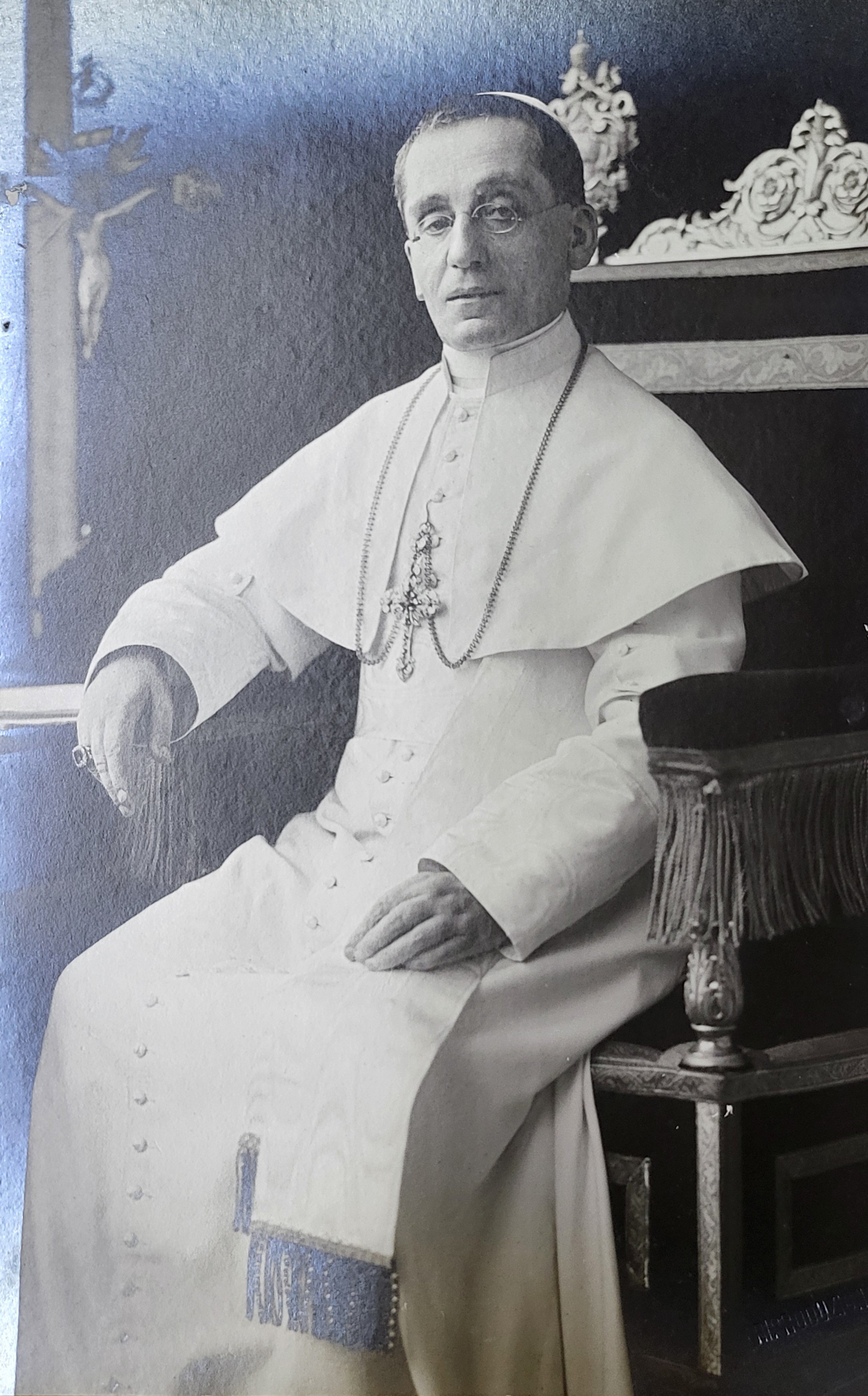 Benedetto XV , Papa - Fotografia con Dedica e Autografo
