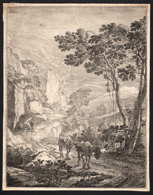 Jan Dirksz Both - Landscape of Rocca Aquatico near Ancona)