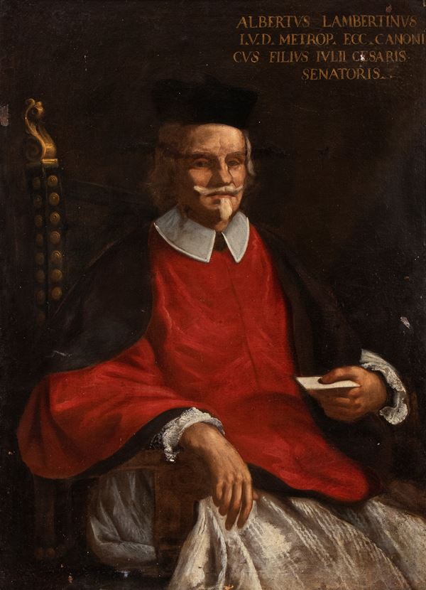 Artista attivo a Roma, prima met&#224; XVII secolo - Portrait of Cardinal Alberto Lambertini
